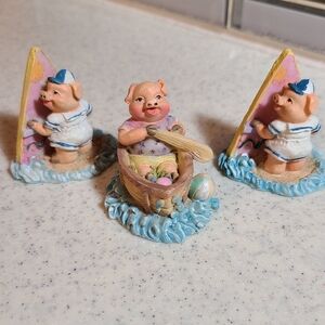 Knick knacks 3 little pigs for sale figurines set of qty3